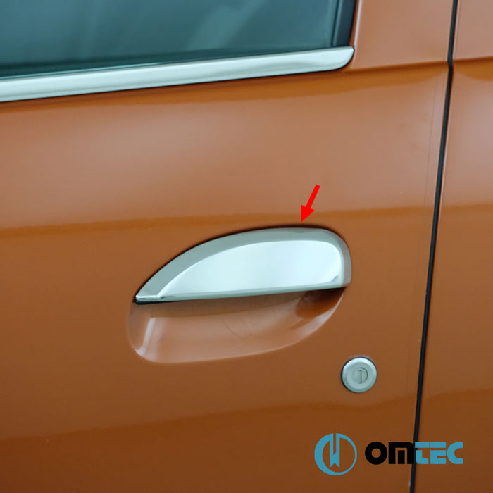 Kapı Kolu 4 Kapı 4 Prç. Paslanmaz Çelik (Parlak) - Renault Symbol - SD III - (2013 - )