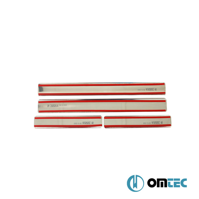 Norm Kapı Eşiği 4 Prç. Paslanmaz Çelik - Dacia Sandero - HB 5D B52 - (2012 - 2020)