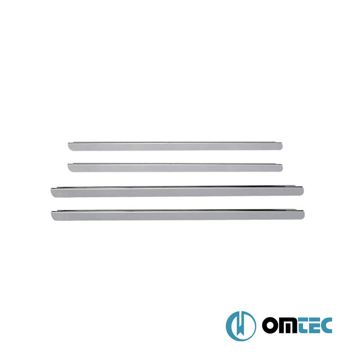 Cam Çıtası 4 Prç. Paslanmaz Çelik (Parlak) - Renault Symbol - SD III - (2013 - )