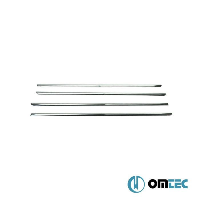 Cam Çıtası 4 Prç. Paslanmaz Çelik (Parlak) - Dacia Lodgy - MPV M0 - (2012 - )