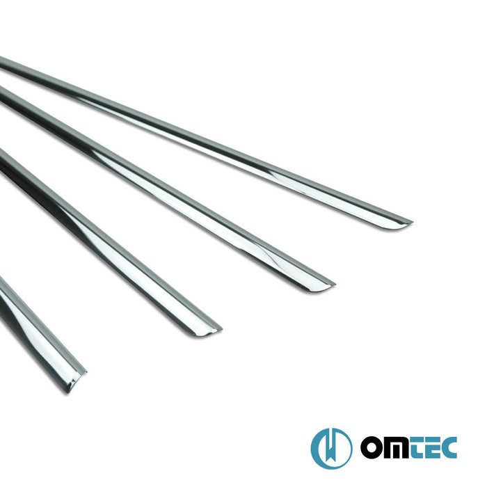 Cam Çıtası 4 Prç. Paslanmaz Çelik (Parlak) - Dacia Lodgy - MPV M0 - (2012 - )