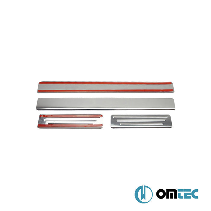 Line Kapı Eşiği 4 Prç. Paslanmaz Çelik (Parlak) - Dacia Duster - SUV HS - (2010 - 2018)