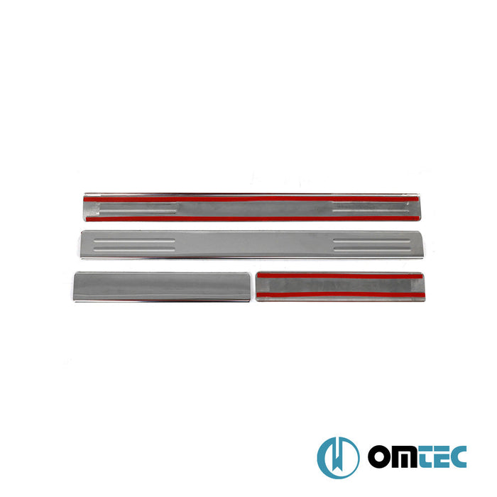 Norm Kapı Eşiği 4 Prç. Paslanmaz Çelik (Parlak) - Dacia Duster - SUV HM - (2018 - 2024)