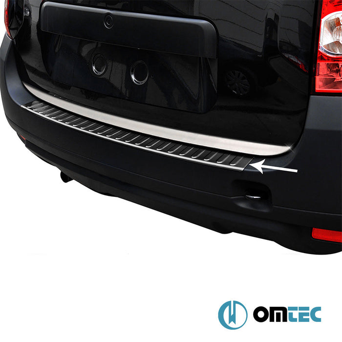 Arka Tampon Eşiği Paslanmaz Çelik (Siyah) - Dacia Duster - SUV HS - (2010 - 2018)