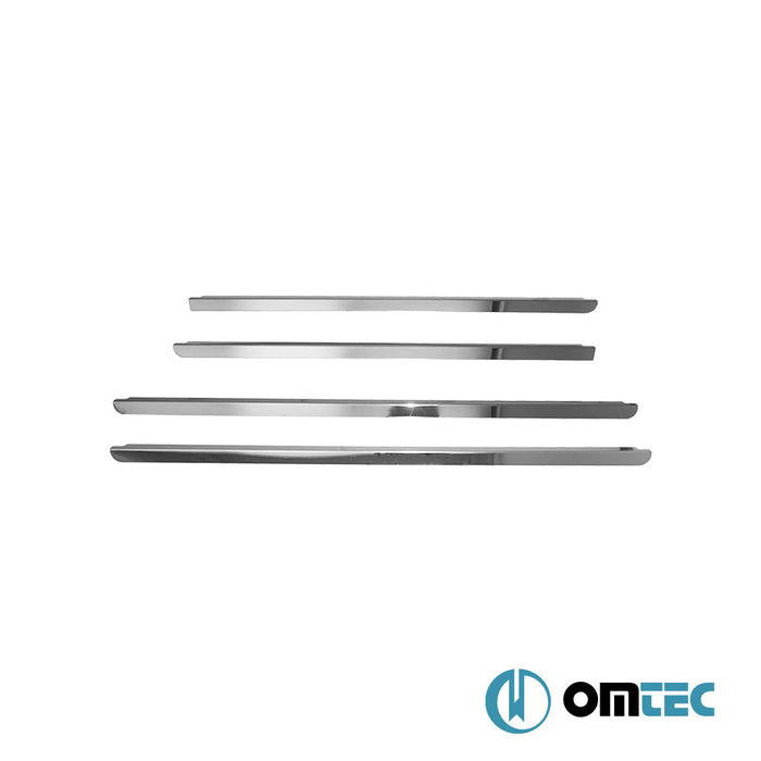 Cam Çıtası 4 Prç. Paslanmaz Çelik (Siyah) - Dacia Duster - SUV HS - (2010 - 2018)