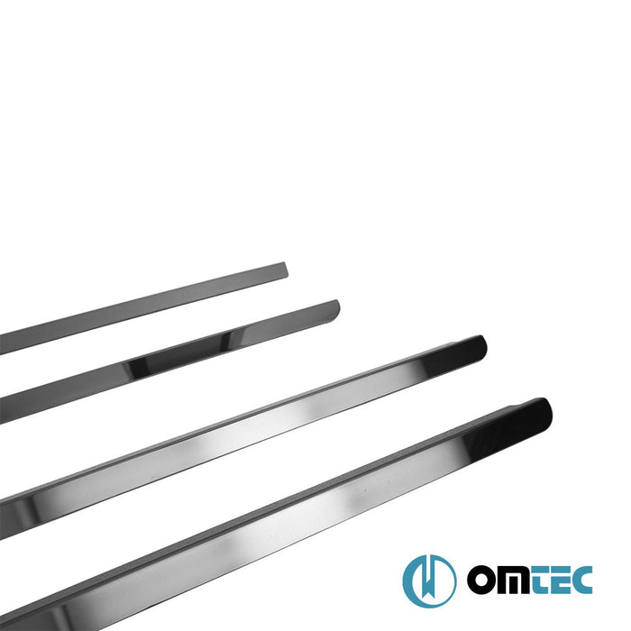 Cam Çıtası 4 Prç. Paslanmaz Çelik (Siyah) - Dacia Duster - SUV HS - (2010 - 2018)