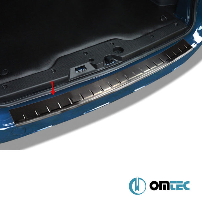 Arka Tampon Eşiği Paslanmaz Çelik (Siyah - Taşlı) - Renault Express - LAV I - (2021 - )