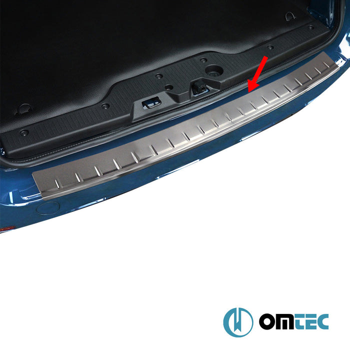 Arka Tampon Eşiği Paslanmaz Çelik (Taşlı) - Dacia Dokker - MVN M0 - (2012 - 2021)