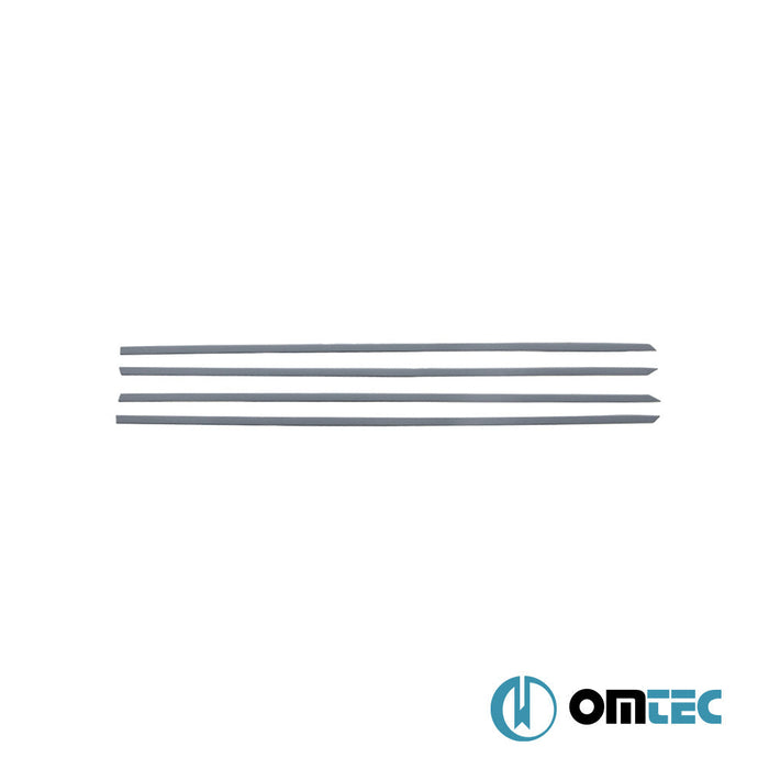 Yan Kapı Çıtası 4 Prç. Paslanmaz Çelik (Parlak) - Dacia Dokker - MVN M0 - (2012 - 2021)