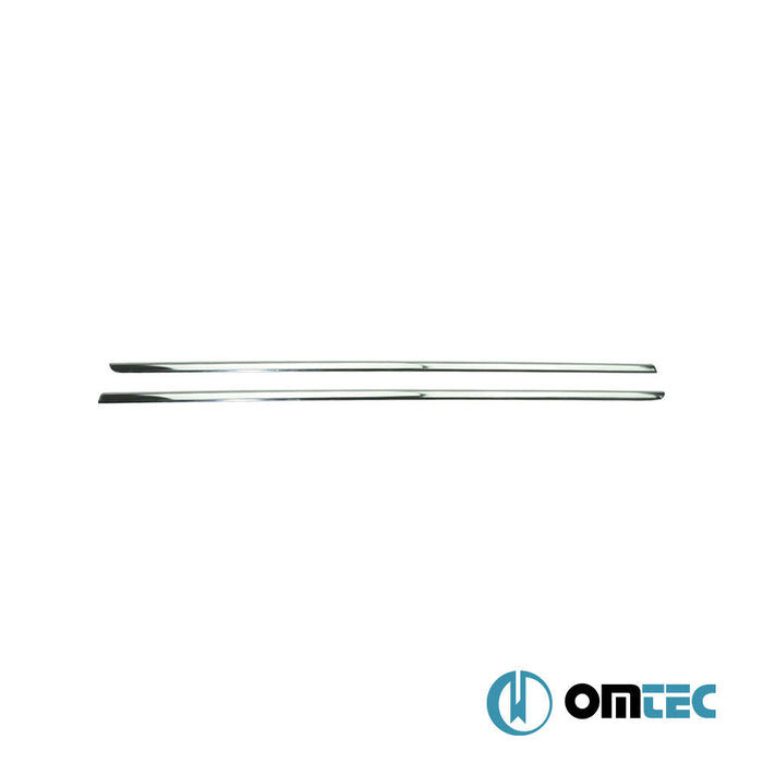 Cam Çıtası 2 Prç. Paslanmaz Çelik (Parlak) - Dacia Dokker - MVN M0 - (2012 - 2021)