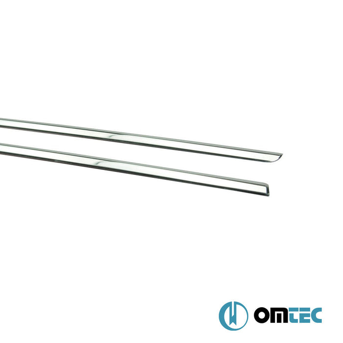 Cam Çıtası 2 Prç. Paslanmaz Çelik (Parlak) - Dacia Dokker - MVN M0 - (2012 - 2021)