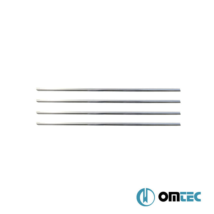 Cam Çıtası 4 Prç. Paslanmaz Çelik (Parlak) - Dacia Logan Mcv - SW KS - (2013 - 2020)