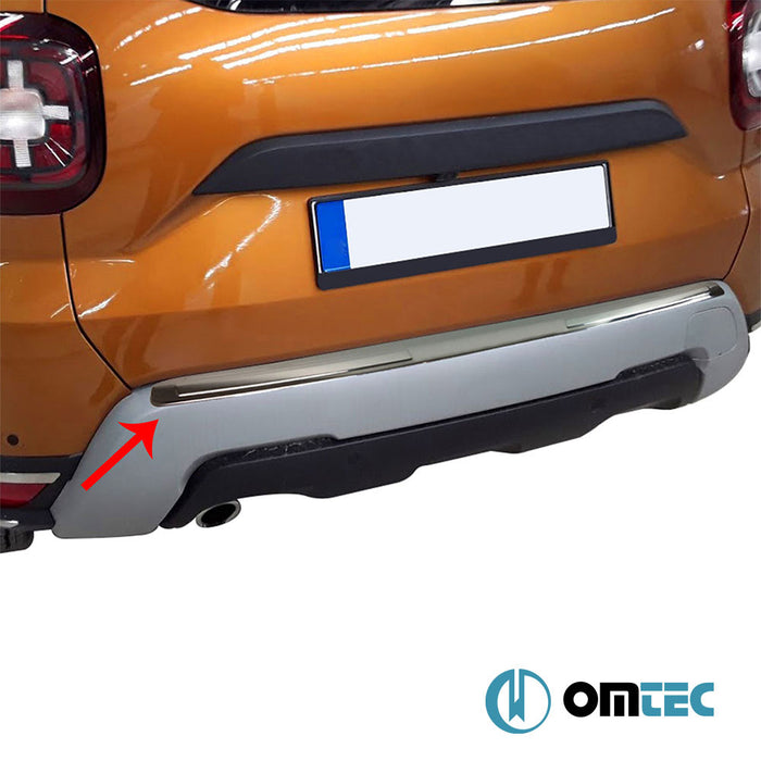 Arka Tampon Eşiği Paslanmaz Çelik (Parlak) - Dacia Duster - SUV HM - (2018 - 2024)