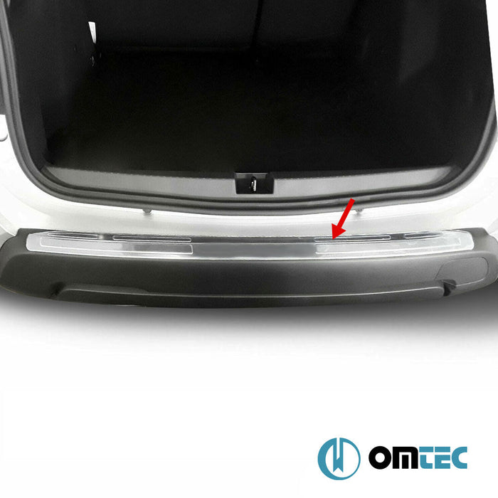 Arka Tampon Eşiği Paslanmaz Çelik (Taşlı) - Dacia Duster - SUV HM - (2018 - 2024)