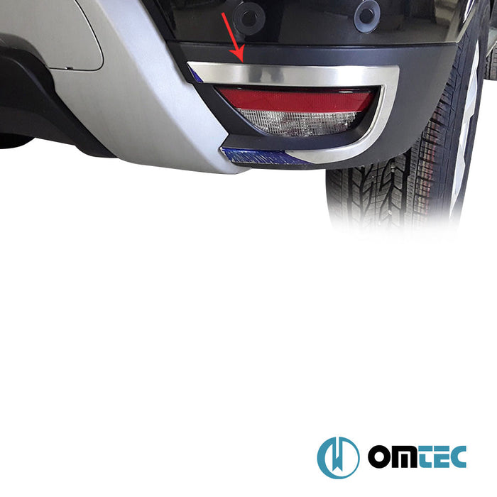 Reflektör Çıtası 2 Prç. Paslanmaz (Parlak) - Dacia Duster - SUV HM - (2018 - 2024)