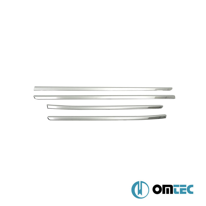 Cam Çıtası 4 Prç. Paslanmaz Çelik (Taşlı) - Dacia Duster - SUV HM - (2018 - 2024)