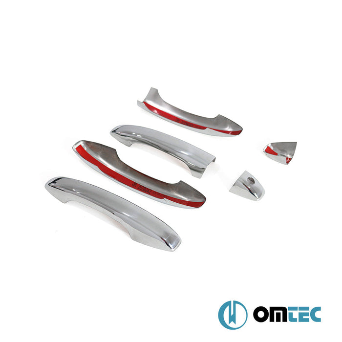 Kapı Kolu 4 Kapı 5 Prç. (H1) Paslanmaz Çelik (Parlak) - Renault Taliant - SD I - (2021 - )