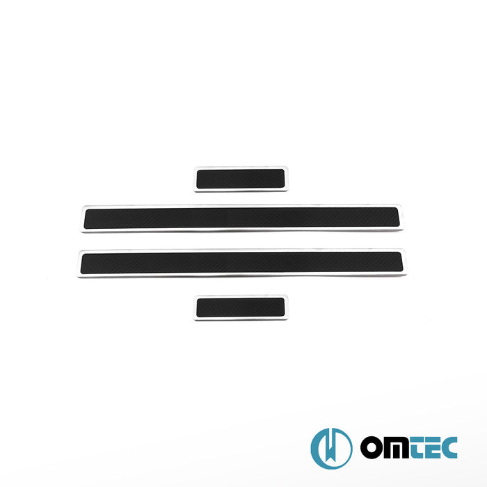 Kapı Eşiği Karbon Folyolu 4 Prç. P. Çelik (Taşlı) - Dacia Sandero - HB 5D DJF - (2020 - )