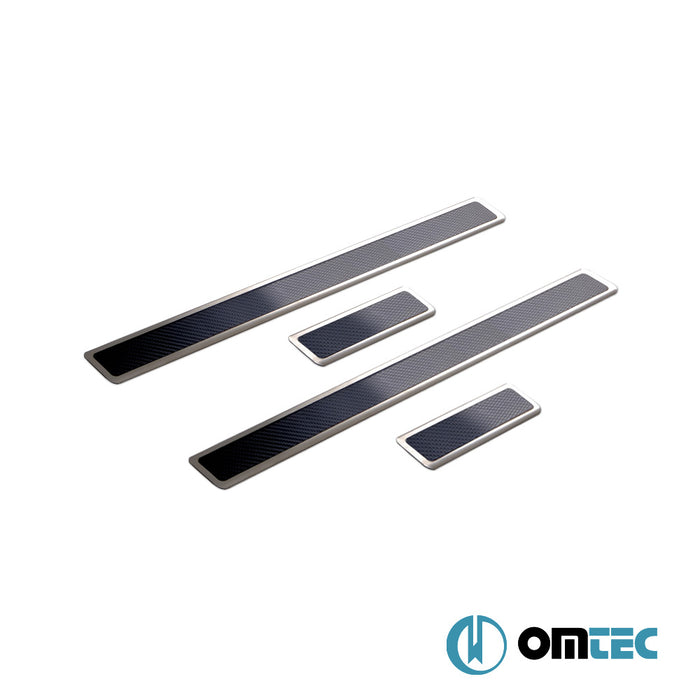 Kapı Eşiği Karbon Folyolu 4 Prç. P. Çelik (Taşlı) - Dacia Sandero - HB 5D DJF - (2020 - )