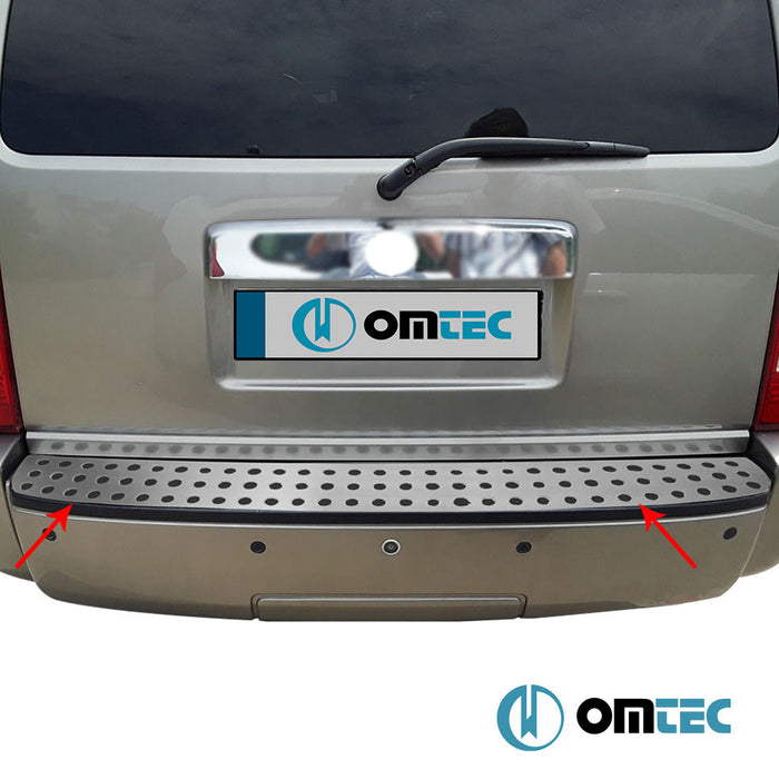 Arka Tampon Eşiği Paslanmaz Çelik (Taşlı) - Dodge Nitro - SUV KA - (2007 - 2012)