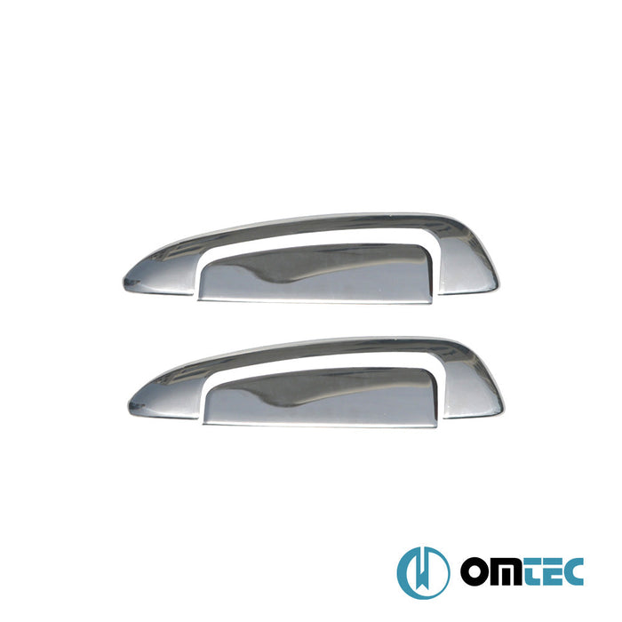 Kapı Kolu 2 Kapı 4 Prç. Paslanmaz Çelik (Parlak) (Çerçeveli) - Fiat Grande Punto - HB 3D 199 - (2005 - 2009)