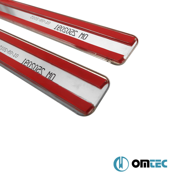 Line Kapı Eşiği 4 Prç. Paslanmaz Çelik (Parlak) - Fiat Punto Evo - HB 5D 199 FL - (2009 - 2018)