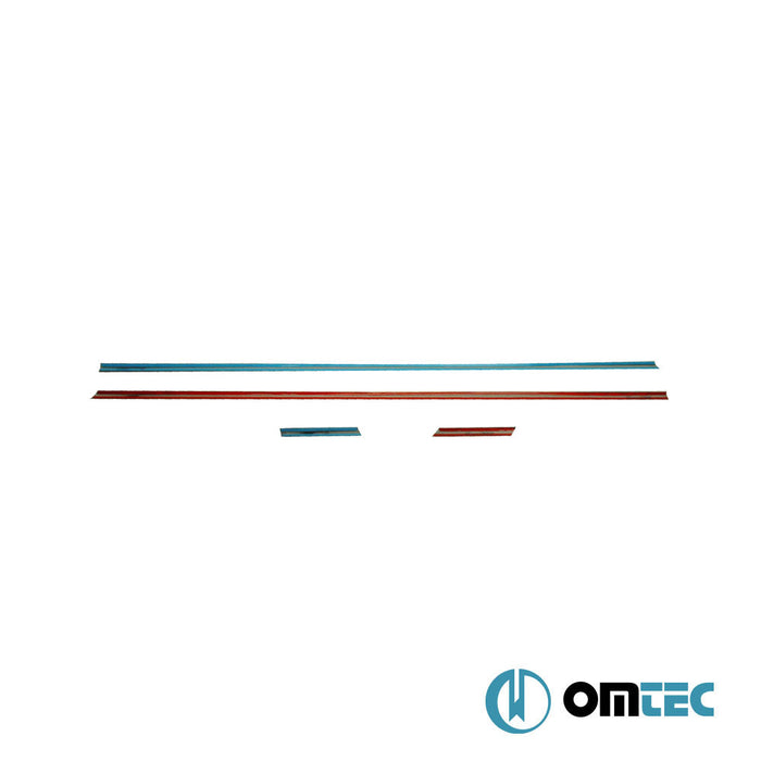 Cam Çıtası 4 Prç. Paslanmaz Çelik (Parlak) - Fiat Punto Evo - HB 3D 199 FL - (2009 - 2018)