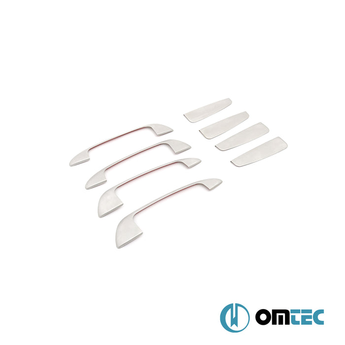 Kapı Kolu 4 Kapı 8 Prç. Paslanmaz Çelik (Çerçeveli - Mat) - Fiat Linea - SD 323 - (2007 - 2018)