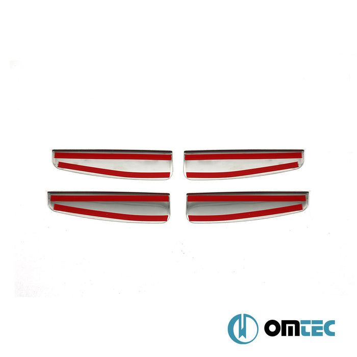 Kapı Kolu 4 Kapı 4 Prç. Paslanmaz Çelik (Parlak) - Fiat Grande Punto - HB 5D 199 - (2005 - 2009)