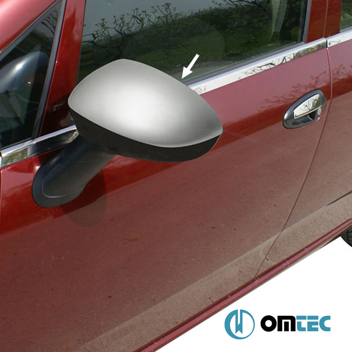 Ayna Kapağı 2 Prç. Paslanmaz Çelik (Mat) - Fiat Linea - SD 323 -  (2007 - 2018)