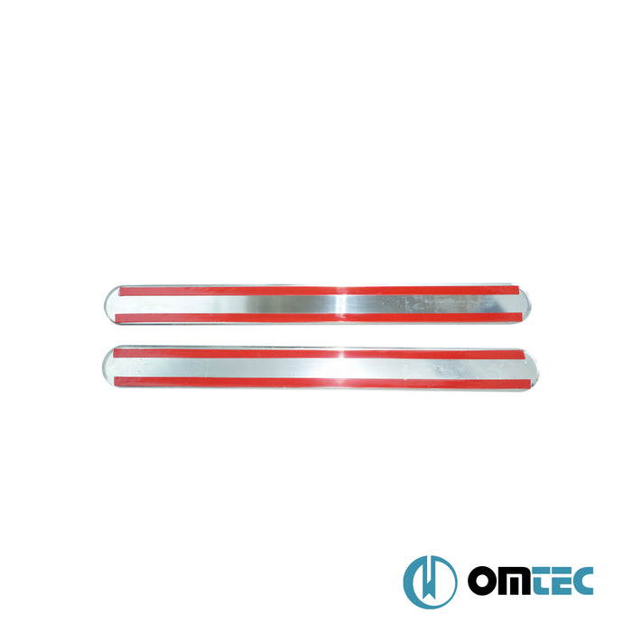 D - Line Kapı Eşiği 2 Prç. Paslanmaz Çelik - Fiat Bravo - HB 5D 198 - (2008 - 2015)