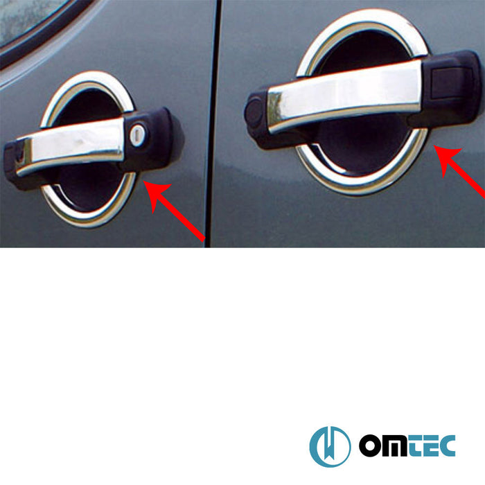 Kapı Kolu 3 Kapı Paslanmaz Çelik (Parlak) - Fiat Doblo - MVN 223 - (2000 - 2010)