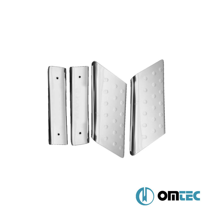 Line İç Kapı Eşiği 4 Prç. Paslanmaz Çelik (Parlak) - Fiat Doblo - MVN 223 - (2000 - 2010)