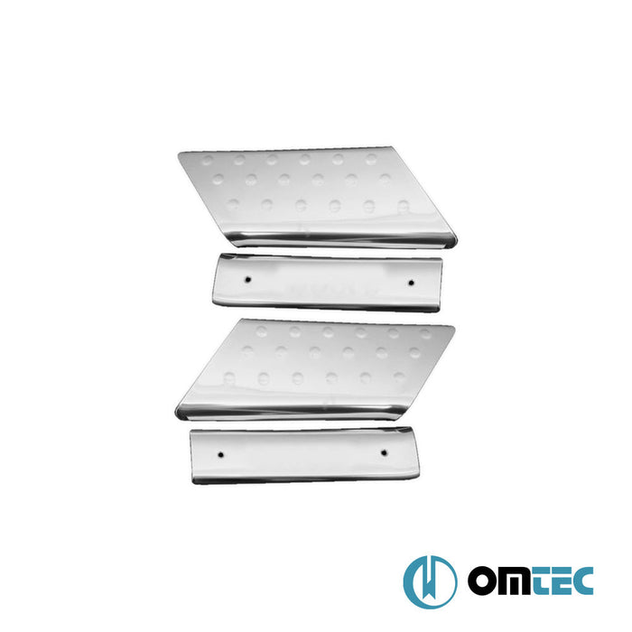 Line İç Kapı Eşiği 4 Prç. Paslanmaz Çelik (Parlak) - Fiat Doblo - MVN 223 - (2000 - 2010)