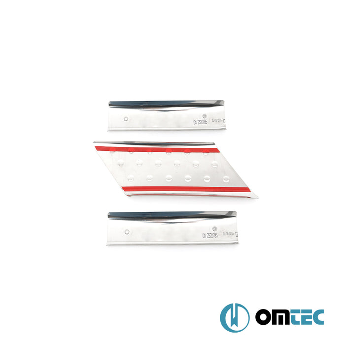 Line İç Kapı Eşiği 3 Prç. Paslanmaz Çelik - Fiat Doblo - MVN 223 - (2000 - 2010)