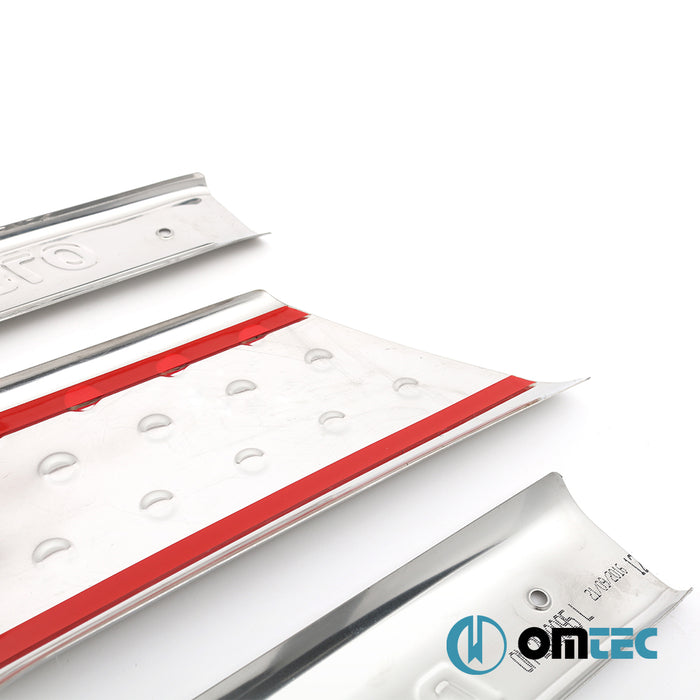 Line İç Kapı Eşiği 3 Prç. Paslanmaz Çelik - Fiat Doblo - MVN 223 - (2000 - 2010)