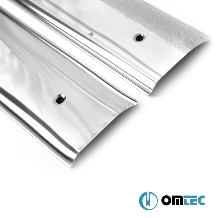 Line İç Kapı Eşiği 2 Prç. Paslanmaz Çelik (Parlak) - Fiat Doblo - MVN 223 - (2000 - 2010)