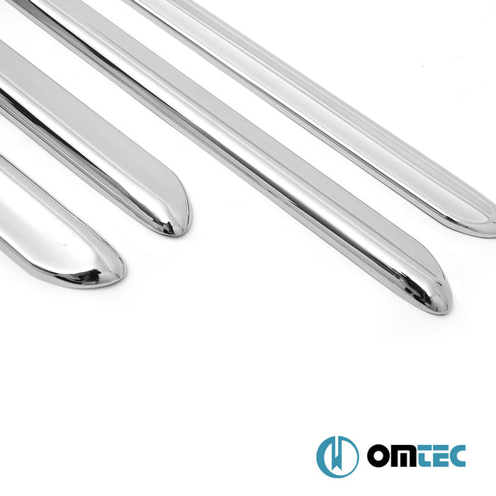 Yan Kapı Çıtası 4 Prç. Paslanmaz Çelik (Parlak) - Fiat Doblo - MVN 223 PRE - FL - (2000 - 2006)