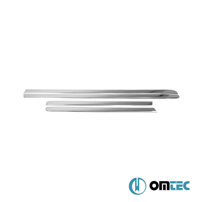 Deco Yan Kapı Çıtası 4 Prç. Paslanmaz Çelik (Parlak) - Fiat Doblo - MVN 223 FL - (2006 - 2010)