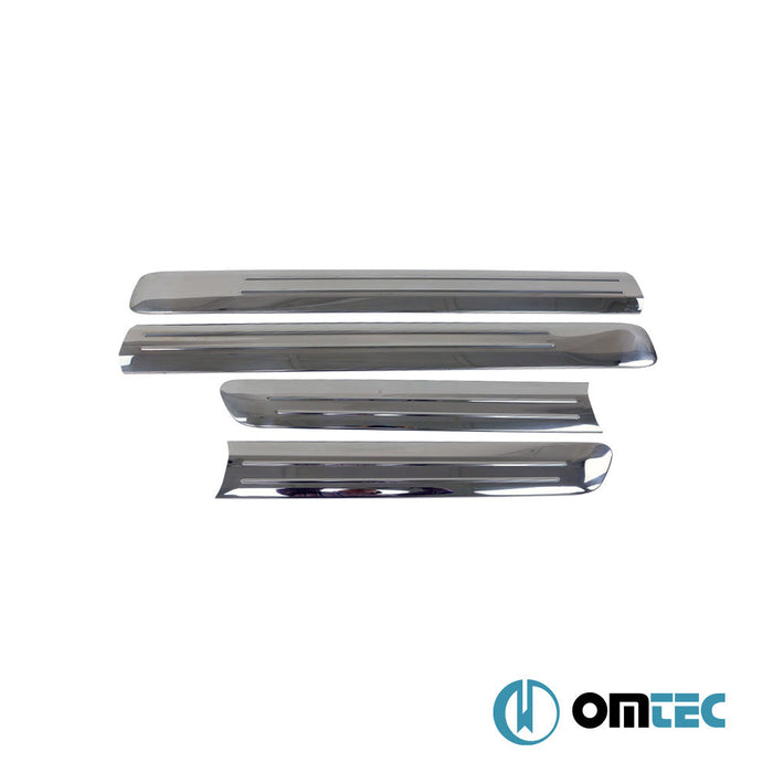 Yan Kapı Çıtası 4 Prç. Paslanmaz Çelik (Parlak) - Fiat Doblo - MVN 223 FL - (2006 - 2010)