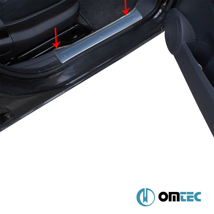 Norm İç Kapı Eşiği 4 Prç. Paslanmaz Çelik (Parlak) - Citroën Nemo - MVN 225L - (2008 - 2016)