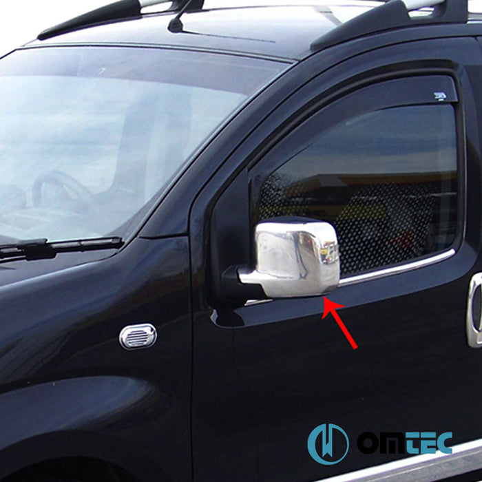 Ayna Kapağı 2 Prç. Paslanmaz Çelik (Parlak) - Fiat Fiorino - MVN 225 - (2008 - )