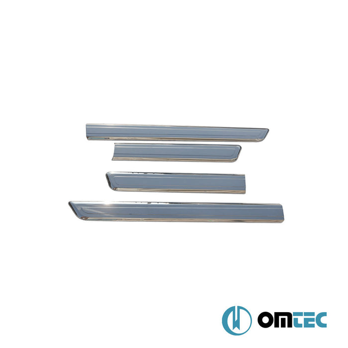 Yan Kapı Çıtası 4 Prç. Paslanmaz Çelik (Parlak) - Fiat Fiorino - MVN 225 - (2008 - )