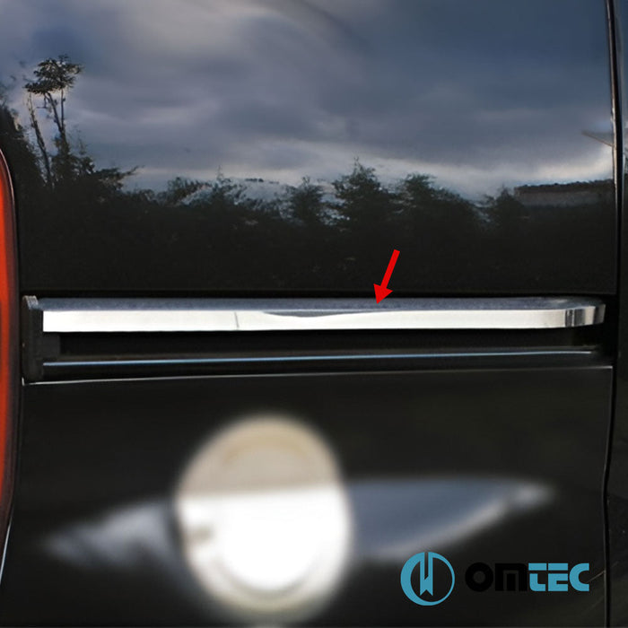 Sürgülü Kapı Çıtası 2 Prç. Paslanmaz (Parlak) - Citroën Nemo - MVN 225L - (2008 - 2016)