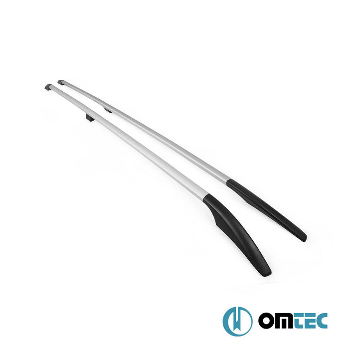 Portbagaj Tavan Çıtası (Solid - Vidalı Montaj) Gri 2 Prç. Alu. - Citroën Nemo - MVN 225L - (2008 - 2016)