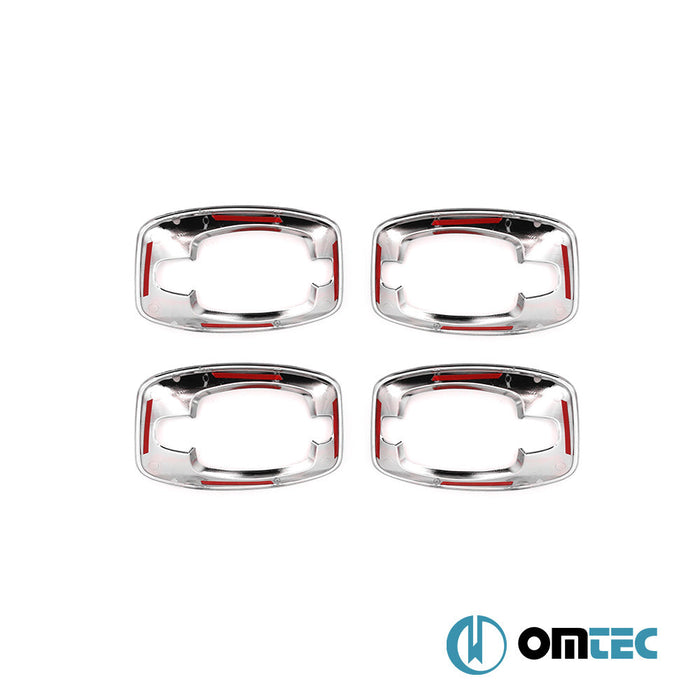 Kapı Kolu Çerçevesi 4 Prç. ABS Krom - Citroën Jumper - VAN X250 - (2006 - )