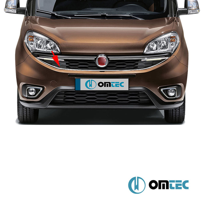 U Formlu Ön Panjur P.Çelik (Parlak) - Fiat Doblo - MVN 263 FL - (2014 - 2021)