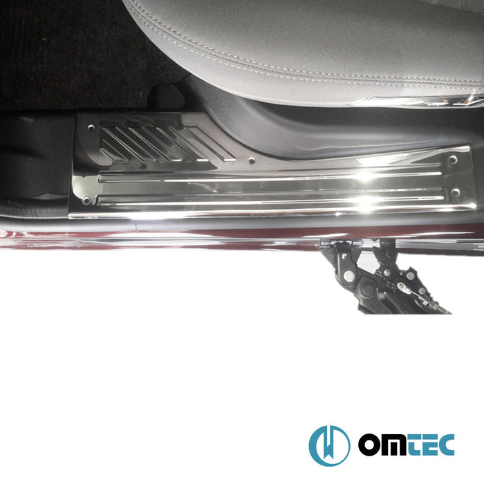 Norm İç Kapı Eşiği 4 Prç. Paslanmaz Çelik (Parlak) - Fiat Doblo - MVN 263 - (2010 - 2021)