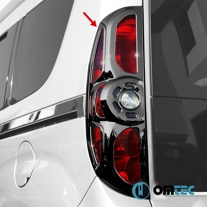 Stop Çerçevesi 2 Prç. ABS Siyah Krom - Opel Combo - MVN IV - (2011 - 2018)