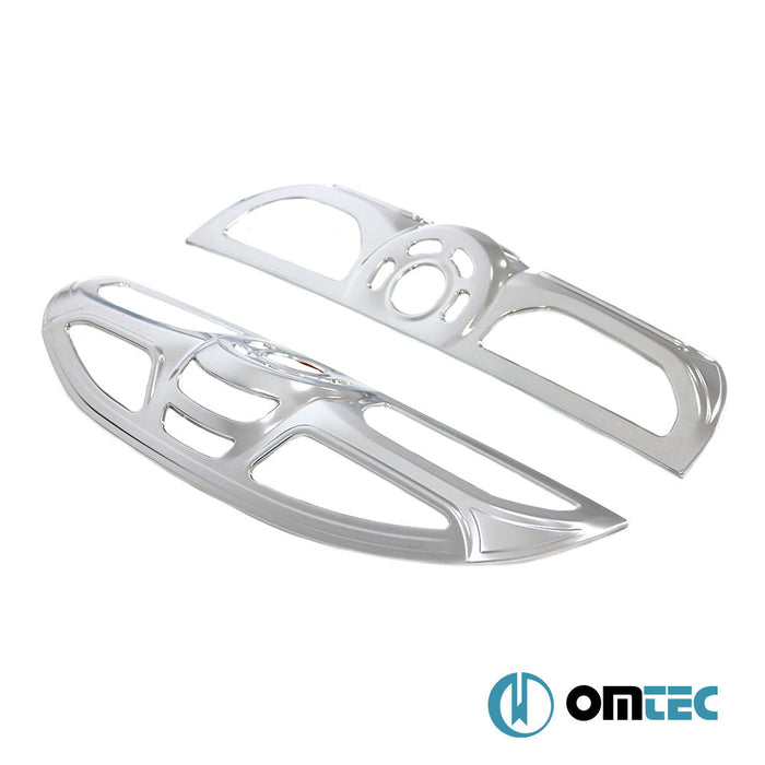 Stop Çerçevesi 2 Prç. ABS Saten Krom - Opel Combo - MVN IV - (2011 - 2018)